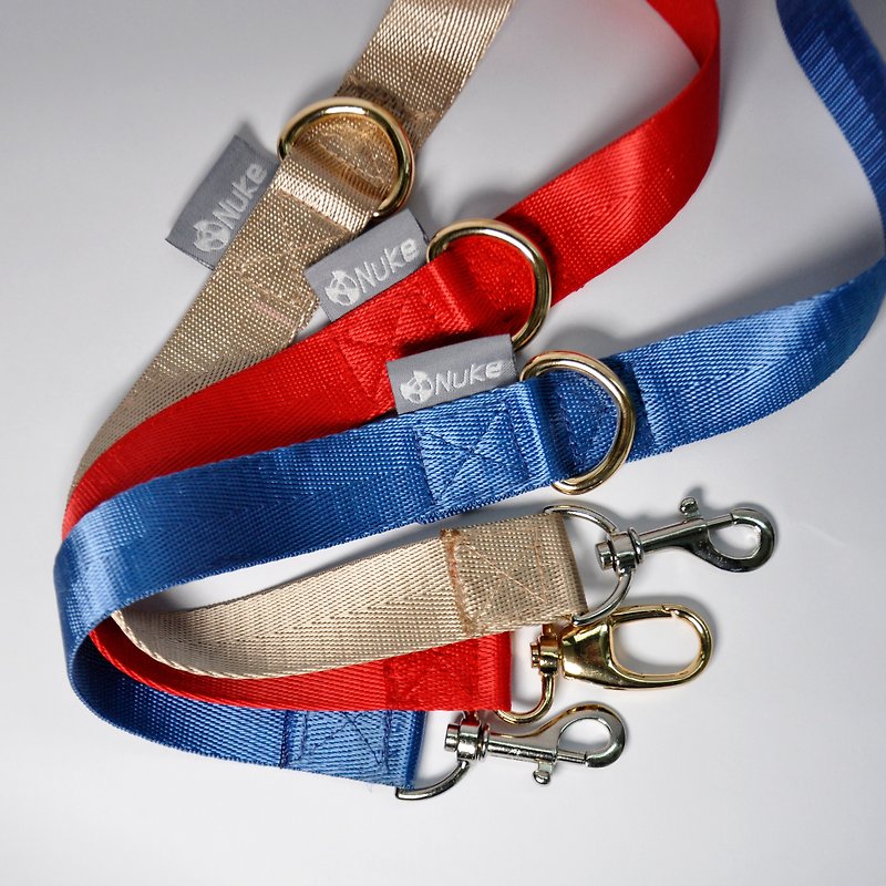 Nuke double head buckle leash dog leash cat leash double head buckle leash - Collars & Leashes - Nylon Multicolor