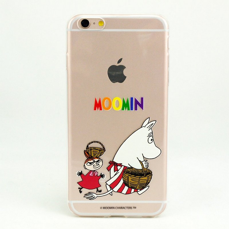 Moomin 噜噜 米 authorized-TPU mobile phone case - เคส/ซองมือถือ - ซิลิคอน หลากหลายสี
