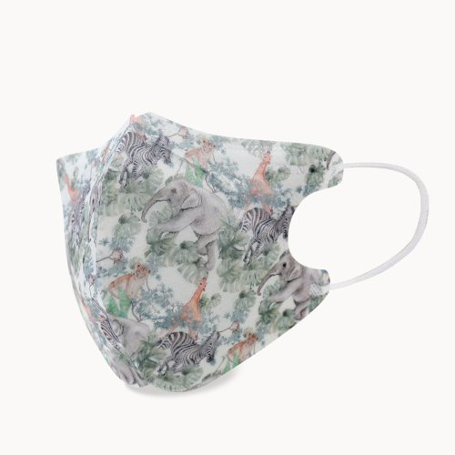 一心一罩 Only One Mask│婦幼醫療口罩領導品牌 一心一罩 兒童3D醫用口罩 - 小童 - 叢林寶地(10入/袋)