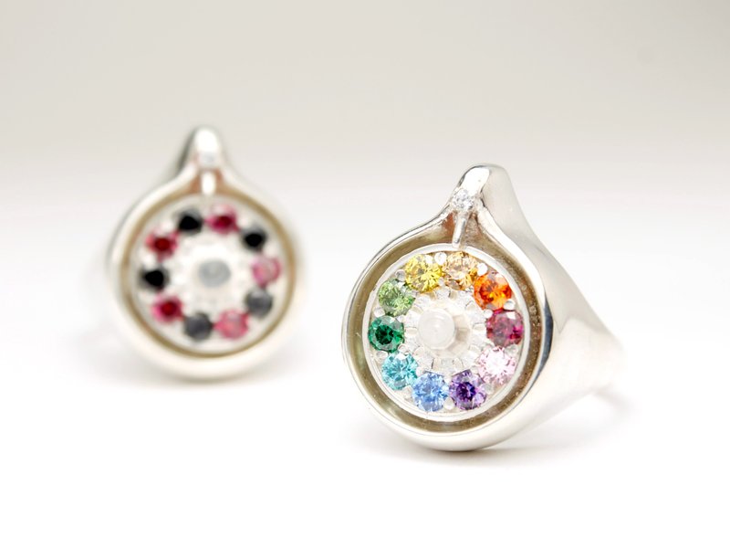 輪盤戒指～Wheel of Fortune～ - 戒指 - 其他金屬 透明