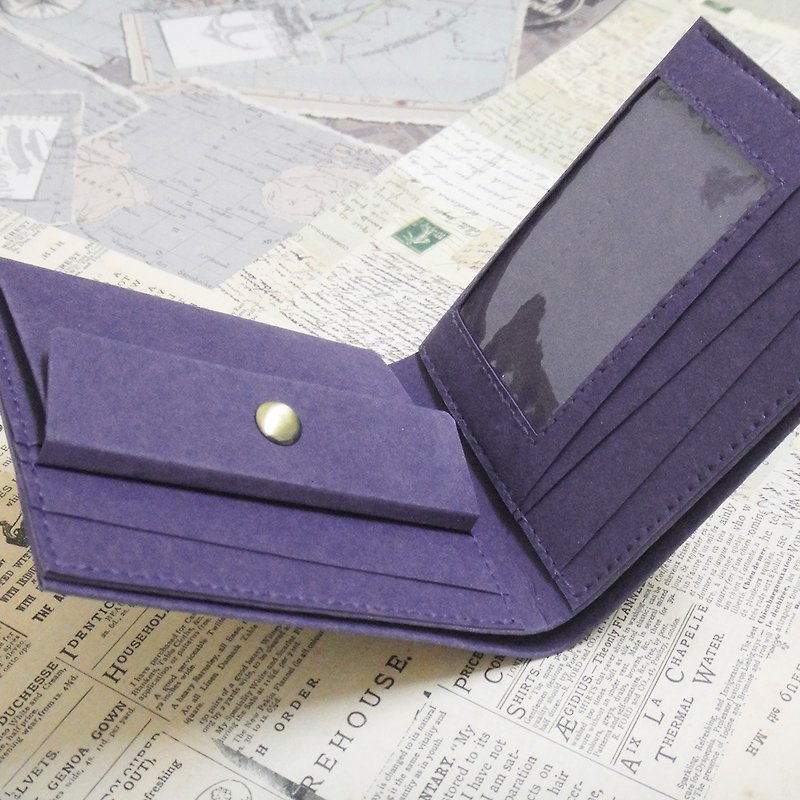 bi-fold coin holder+photo wallet washable pager (customizable) - Wallets - Paper Multicolor