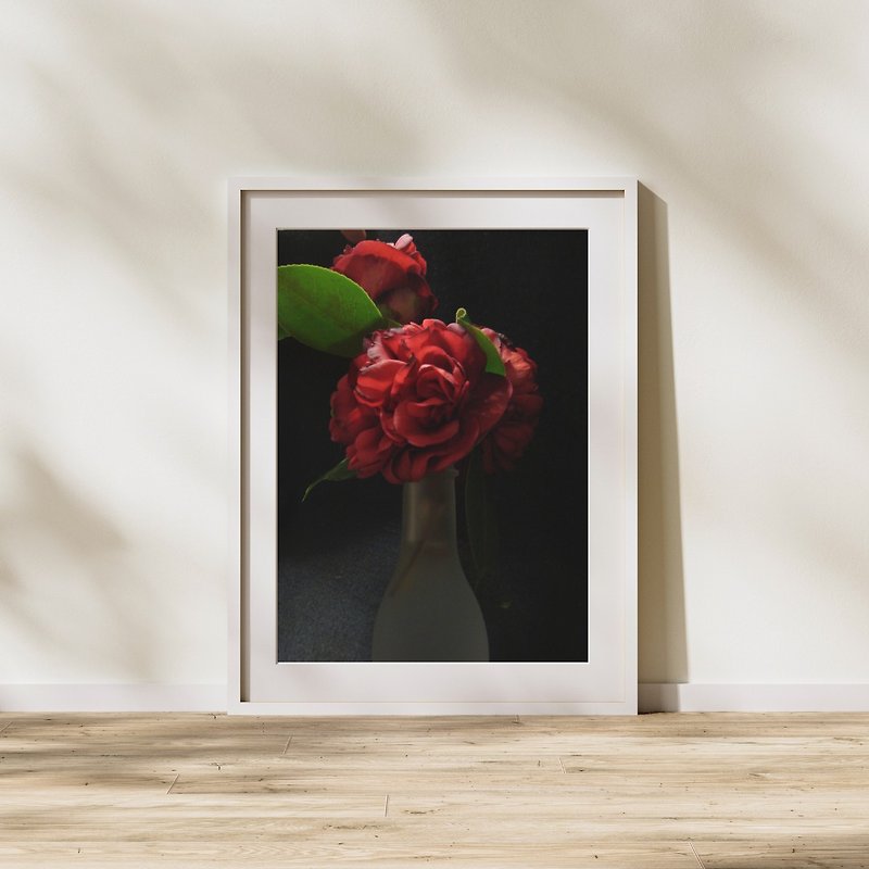 【訂製】2023情人節禮物 / 海報 Camellia / 20x15cm / 包裝選購 - 擺飾/家飾品 - 紙 紅色