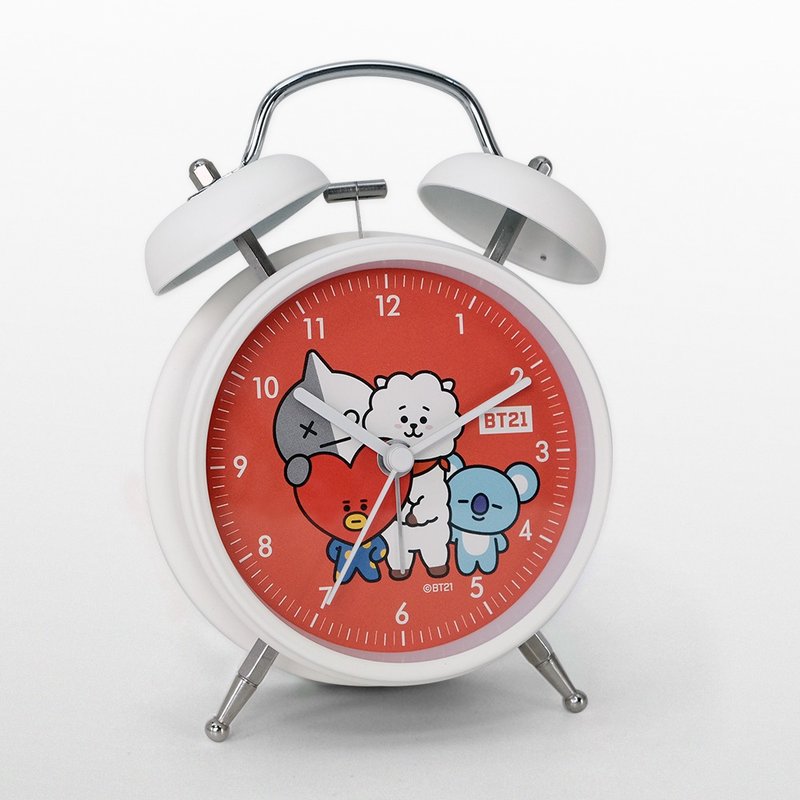 Officially authorized BT21 wants to be closer to you ringing clock ringing alarm clock - matte white - นาฬิกา - โลหะ สีดำ