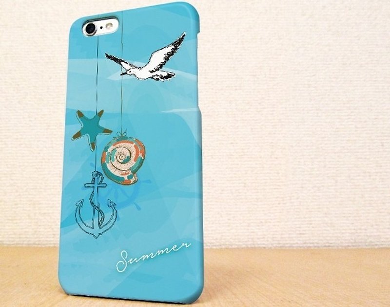 （Free shipping）iPhone case GALAXY case ☆夏の日　スマホケース - スマホケース - プラスチック ブルー