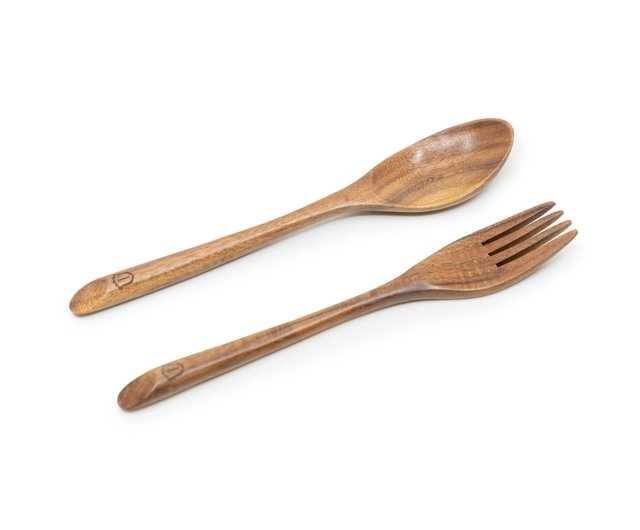 IslandofferIslandメイキングチークの木斜角エッジクランクフォーク