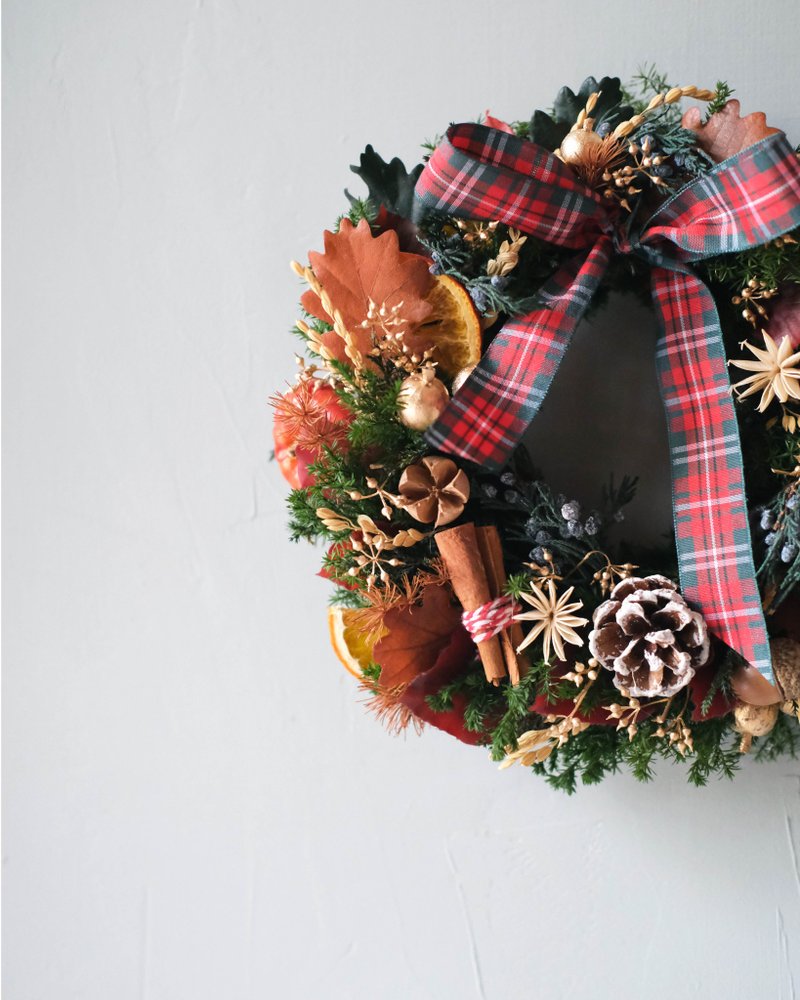 Everlasting Cedar Christmas Wreath/Country Party - Dried Flowers & Bouquets - Plants & Flowers 