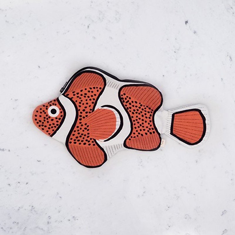 澳洲小丑魚收納袋 | Don Fisher - 化妝包/收納袋 - 棉．麻 紅色