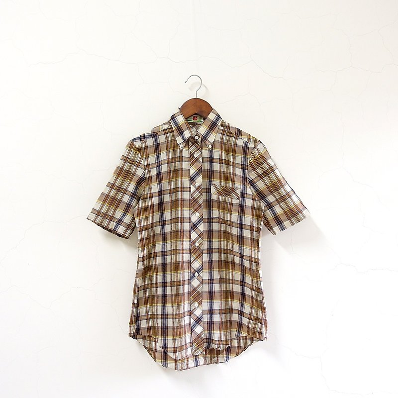 │Slowly│ Country Check/Vintage Shirt│vintage. Retro. Art - Women's Shirts - Polyester Multicolor