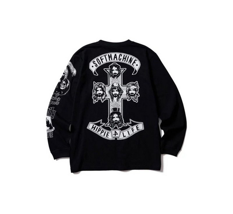 Softmachine Charlie's Cross L/S T-Shirt Manson Cross Long Sleeve Top/Two Colors - เสื้อยืดผู้ชาย - ผ้าฝ้าย/ผ้าลินิน หลากหลายสี