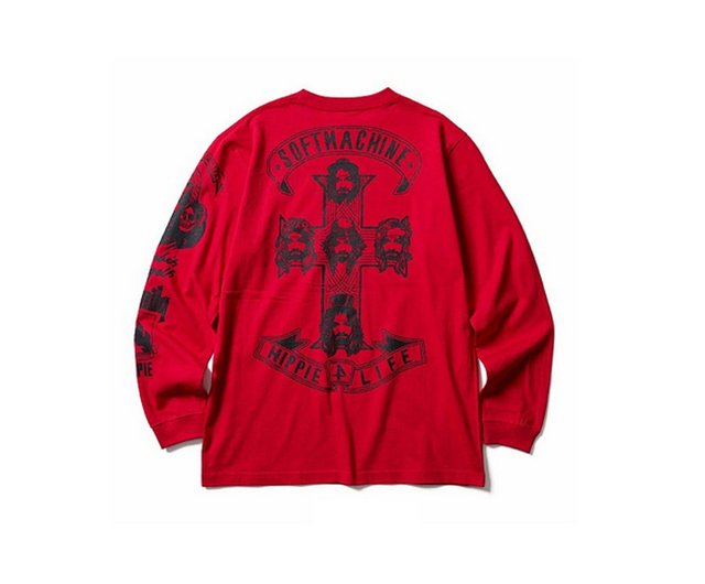 トップス SOFTMACHINE BLOODY ROSE L/S T-SHIRTS SOFTMACHINE BLOODY ROSE L/S T-SHIRTS