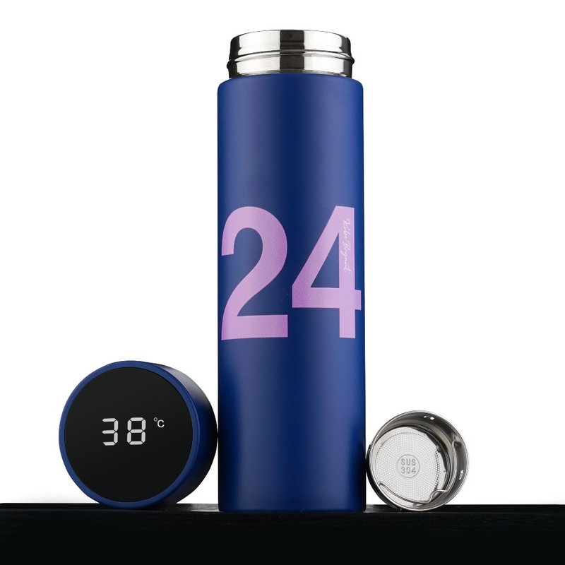 【Personalized Lucky Number Thermometer Mug】Number & signature Travel Mug - Vacuum Flasks - Stainless Steel Multicolor