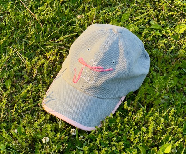 ★韓国★Hadde Studio★RIBBON CAT DENIM BALL CAP RIBON CAT DENIM BALL CAP - Hadde Studio | 60% - Asian