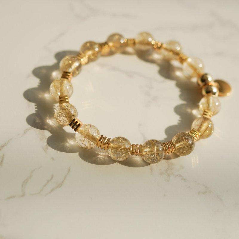 Blonde Crystal 14KGF Bracelet - Bracelets - Crystal 