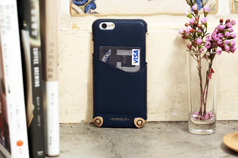 iPhone 6/ 6S / 4.7 inch New Minimalist Series Leather Case - Navy - เคส/ซองมือถือ - หนังแท้ สีน้ำเงิน