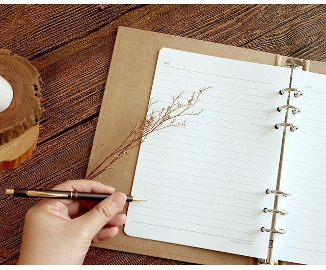 手作之 / 6穴バインダーファイル (4色) | A5対応リフィル付き