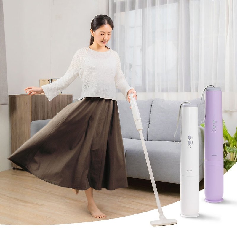 JWAY Cordless Elegant Extremely Lightweight Vacuum Cleaner-White/Purple - Vacuums - Plastic White