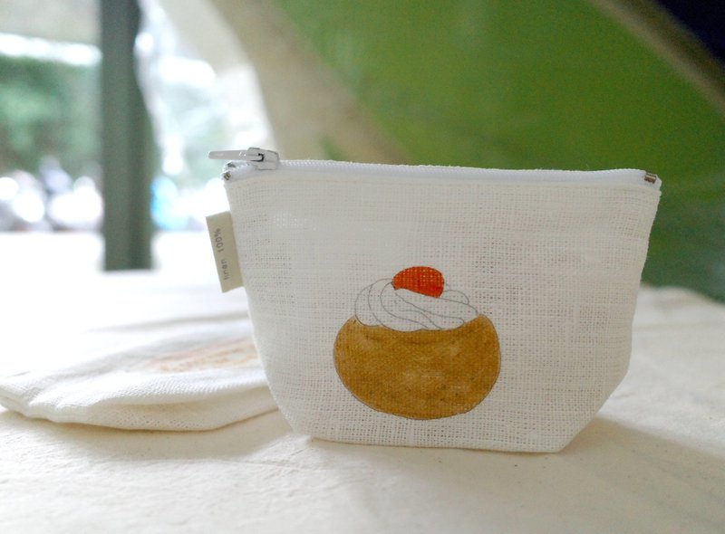 日本 Fog Linen Work - イザベル・ボワノ コラボ リネンポーチ - スイーツ - ポーチ - フラックス 多色