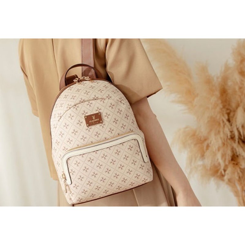 PLAYBOY - バックパック オートミルク ラビットシリーズ - ミニバケットバッグ付き - リュック・バックパック - その他の素材 カーキ