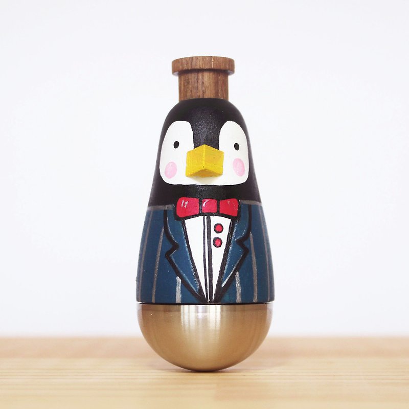 Wen Sen Di – Gentleman Penguin Kazoo KAZOO Doll - กีตาร์เครื่องดนตรี - ไม้ สีน้ำเงิน