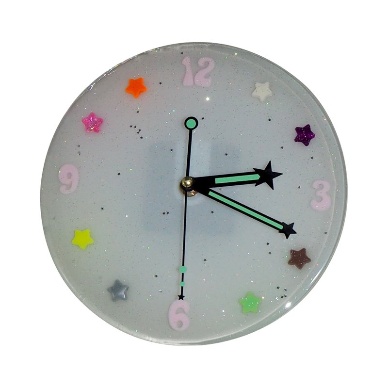 Star Clock - Clocks - Plastic White