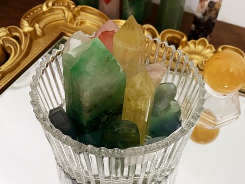 Pine St. Jewelry 松樹街輕奢珠寶 能量擺件-天然東陵玉柱消磁石 水晶柱