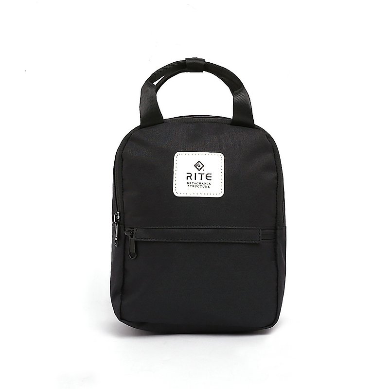 [RITE] Le Tour Series - Dual-use Mini Backpack 2.0-Nylon Black - กระเป๋าเป้สะพายหลัง - วัสดุกันนำ้ สีดำ