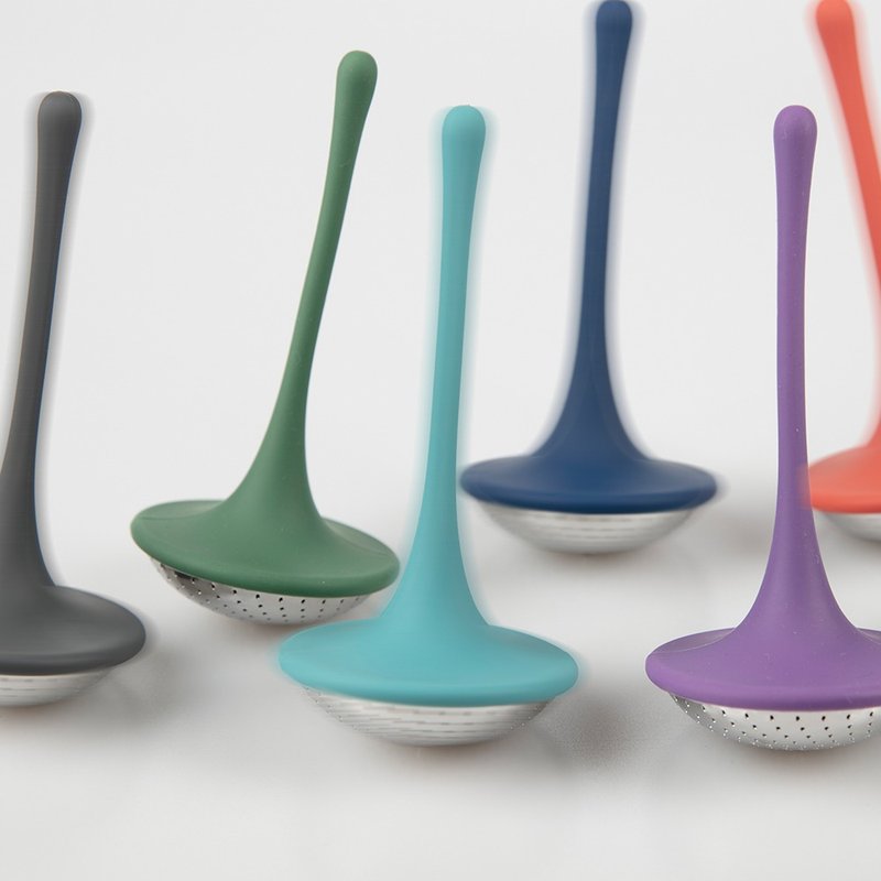 The tipsy topsy  / Tea-totum / Kitchen Utensils / tea infuser - ถ้วย - ซิลิคอน สีเขียว