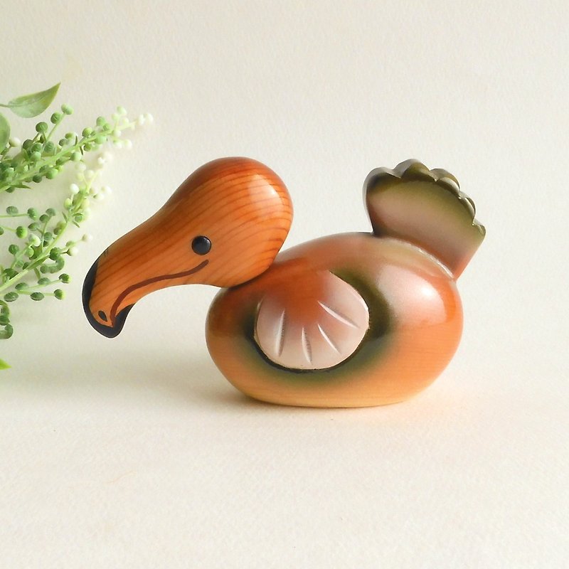 Wooden dodo bird ( a plate included ) - Items for Display - Wood Green