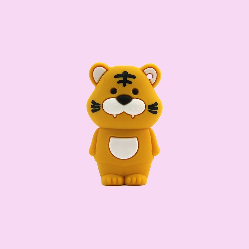 Fu tiger doll new year gift zodiac gift tiger year gift cute tiger flash drive 8GB/16GB/3 - USB Flash Drives - Other Materials Yellow