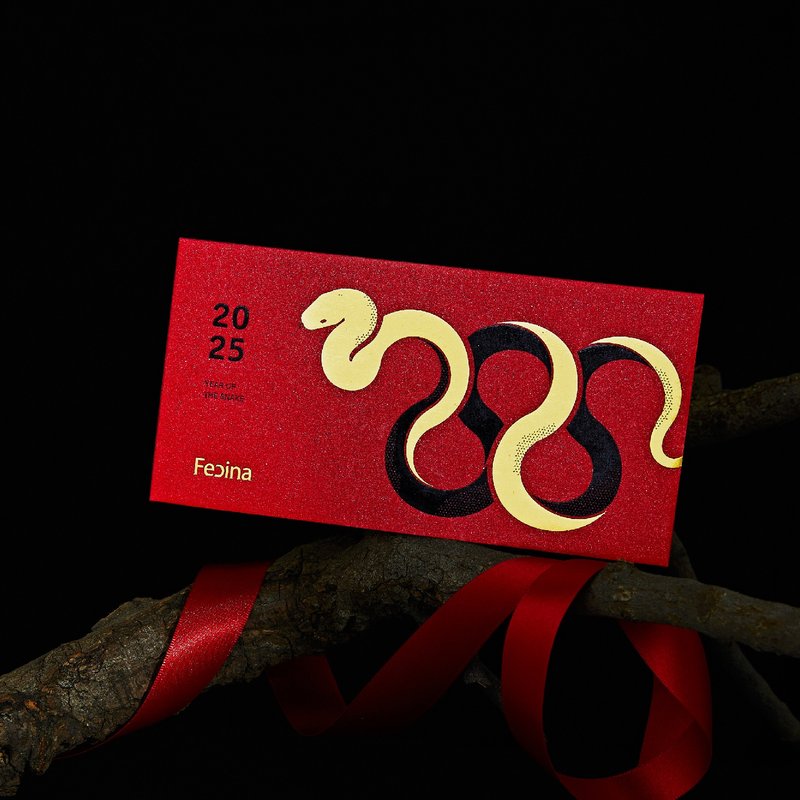 【Snake Comes to Run】Thick gold-gilded red envelopes - Chinese New Year - Paper 