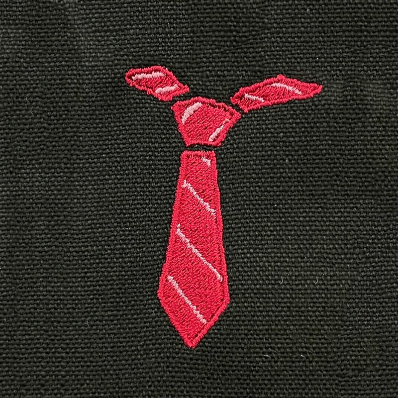 [Purchase additional embroidery] Red tie | Public version electric embroidery pattern - อื่นๆ - งานปัก สีแดง