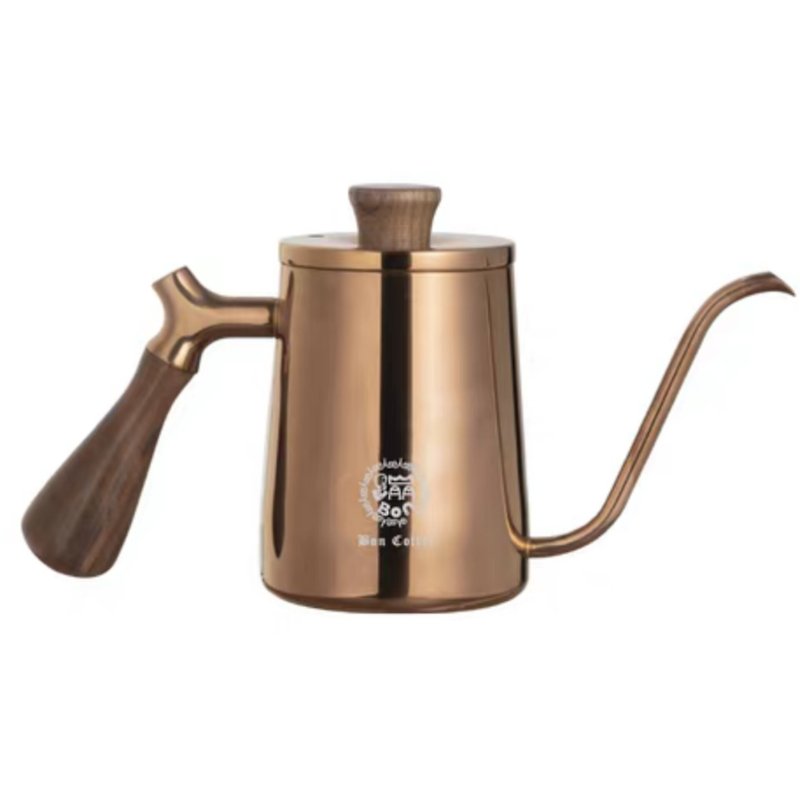 蹦咖啡-胡桃木柄手沖壺600ml - 咖啡壺/咖啡周邊 - 不鏽鋼 