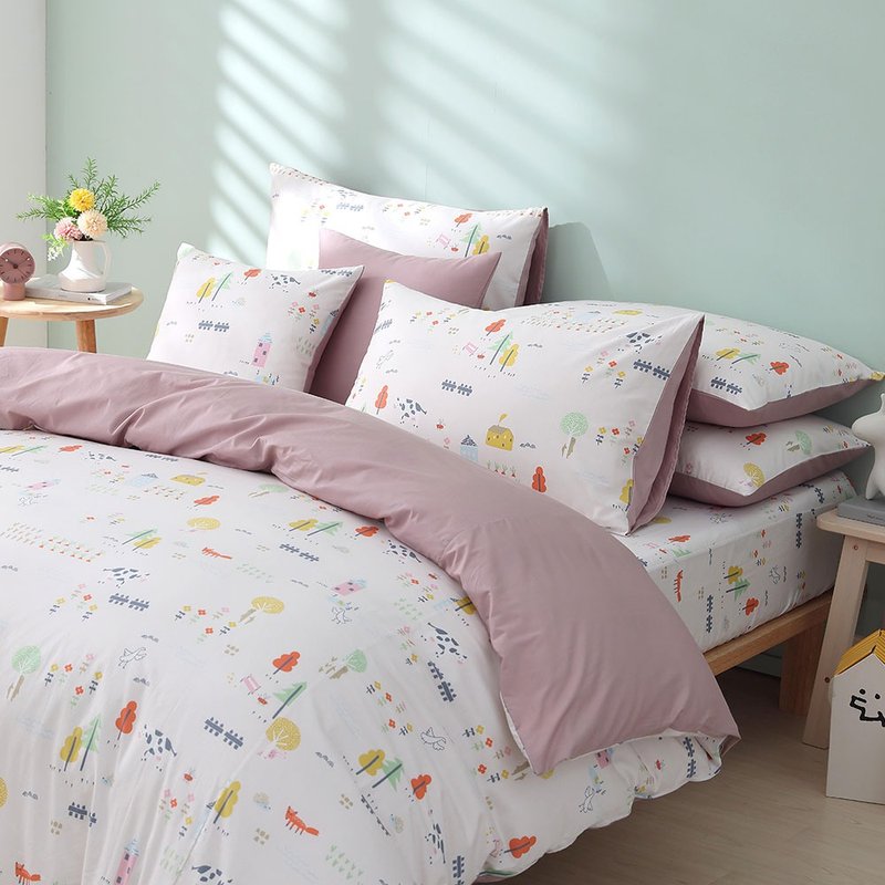 Hongyu 100% American cotton thin quilt cover/dual-purpose quilt cover small farm rice - เครื่องนอน - ผ้าฝ้าย/ผ้าลินิน ขาว