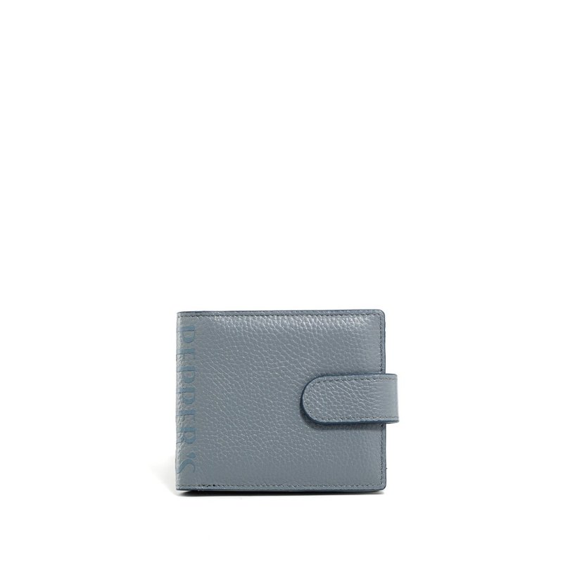 INK leather coin clip - mist blue/simple black/moonlight gray - Wallets - Genuine Leather Multicolor