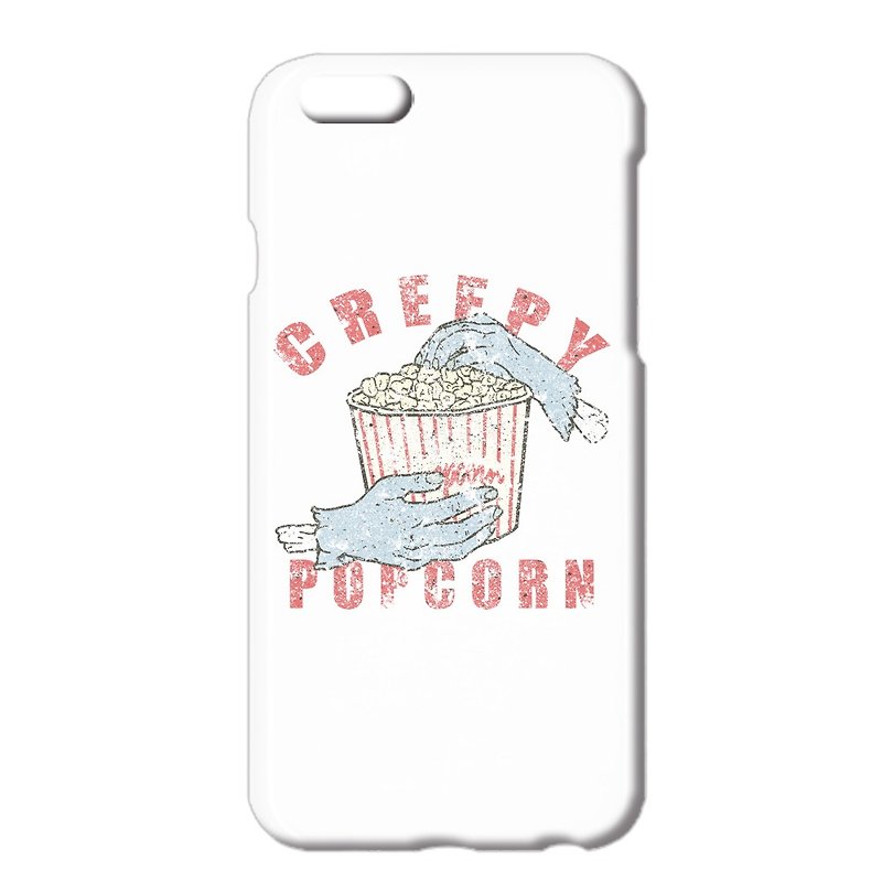 iPhone case / Creepy popcorn - เคส/ซองมือถือ - พลาสติก ขาว