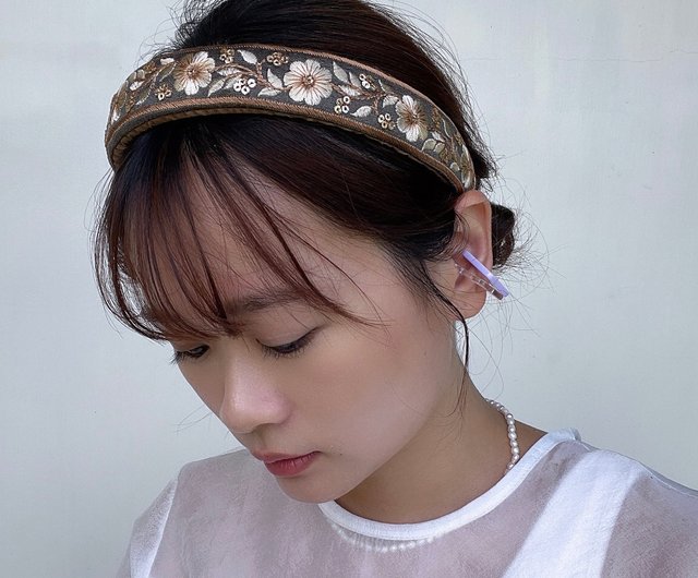 刺繍リボンカチューシャ カチューシャ Miss Haofan 手作り