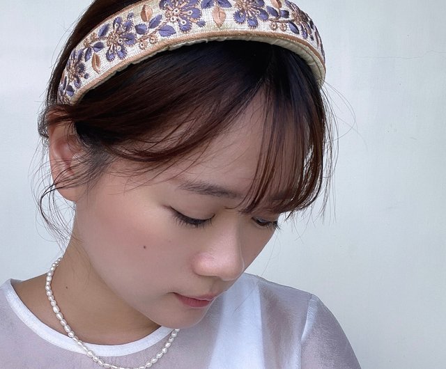 刺繍リボンカチューシャ カチューシャ Miss Haofan 手作り
