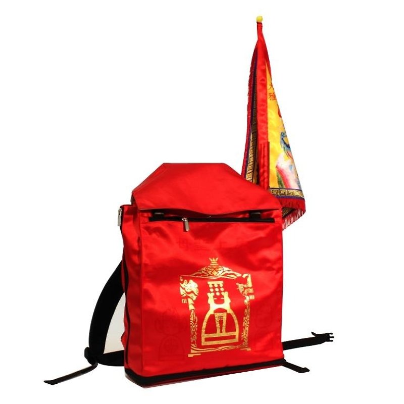 Pilgrimage Backpack - กระเป๋าเป้สะพายหลัง - วัสดุอื่นๆ สีแดง