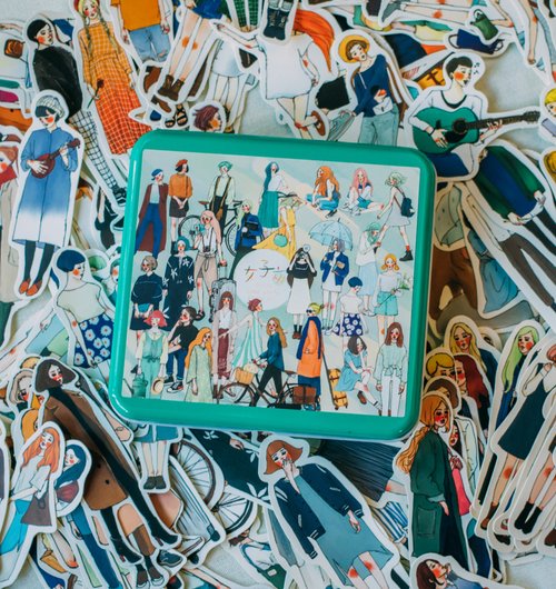 Sweet Life Style Girl Sticker Set 140 pieces