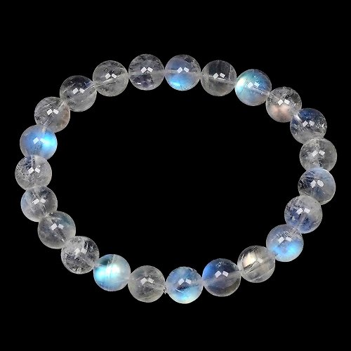正佳珠寶 Gemsrich Jewelry 【正佳珠寶】藍月光石 頂級透質藍 7.8-8.2mm 藍月光石手珠
