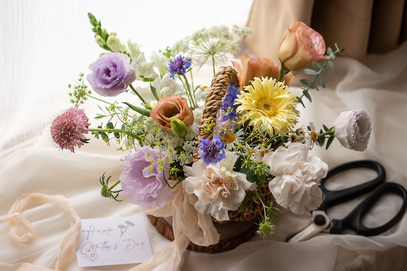 [Parent-child course] Mother's Day parent-child flower arrangement course | Plant dyeing | Basket of flowers | Flower course - Plants & Floral Arrangement - Plants & Flowers 