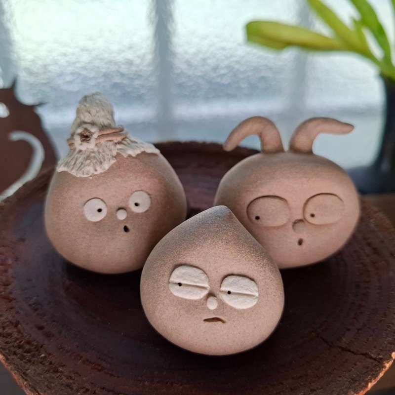 陶偶一家人系列- 20 號 療癒系手作陶偶 文創 擺飾 - 公仔/玩偶 - 陶 