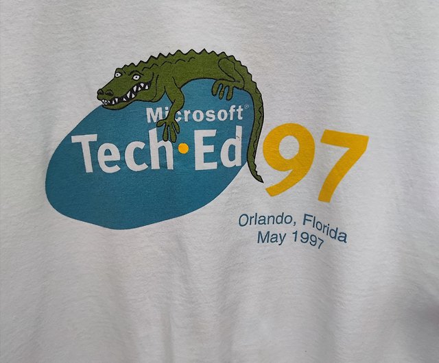 Vintage 90s Microsoft Tech Ed T- Shirt - Shop goodviewvintageshop