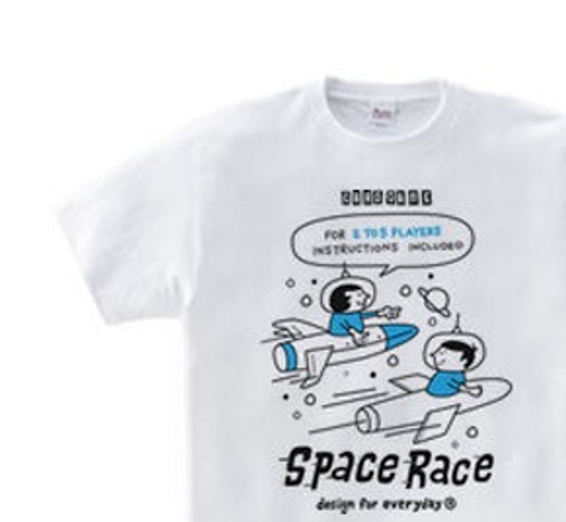 SPACE- ~ American retro game ~ WS ~ WM • S ~ XL T-shirt order product] - เสื้อฮู้ด - ผ้าฝ้าย/ผ้าลินิน ขาว