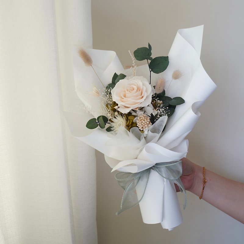 - Everlasting rose bouquet - single bouquet, multi-color graduation bouquet, graduation gift can be customized - ช่อดอกไม้แห้ง - พืช/ดอกไม้ 