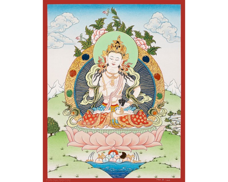 金剛薩埵唐卡 | 西藏金剛薩埵藝術 - 壁貼/牆壁裝飾 - 其他材質 多色