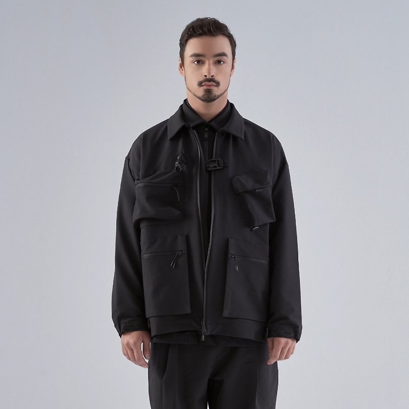 DYCTEAM - RE:FORM - Patch pocket jacket  (black) - Men's Coats & Jackets - Other Materials Black