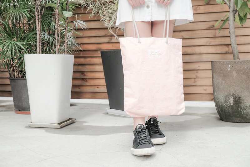 [Paper Made Possible] Super Lightweight-Wrinkle Tote Bag - กระเป๋าถือ - กระดาษ 