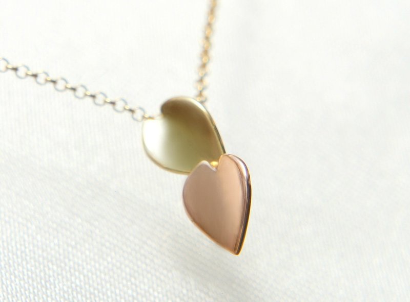 Cherry Blossom Penant Necklace, 18k Solid Gold, Sakura Japanese Jewelry, Yellow Gold Rose Gold - 項鍊 - 其他金屬 金色