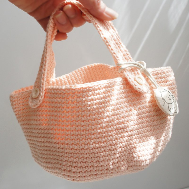 Ba-ba handmade Crochet bag  No.CSB14 - กระเป๋าถือ - วัสดุอื่นๆ สึชมพู